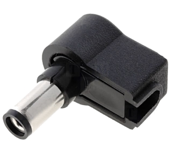 Maitinimo kištukas DC 2.1/5.5 mm kabelinis 9.5mm kampinis lituojamas LUMBERG