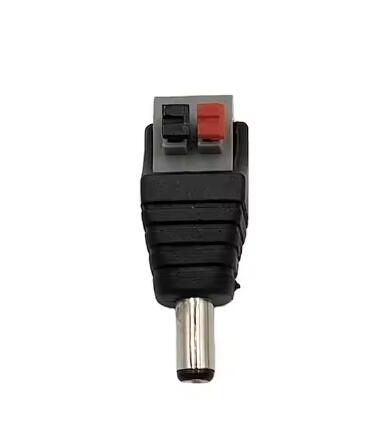 Maitinimo kištukas DC 2.1x5.5 mm kabelinis užspaudžiamais kontaktais