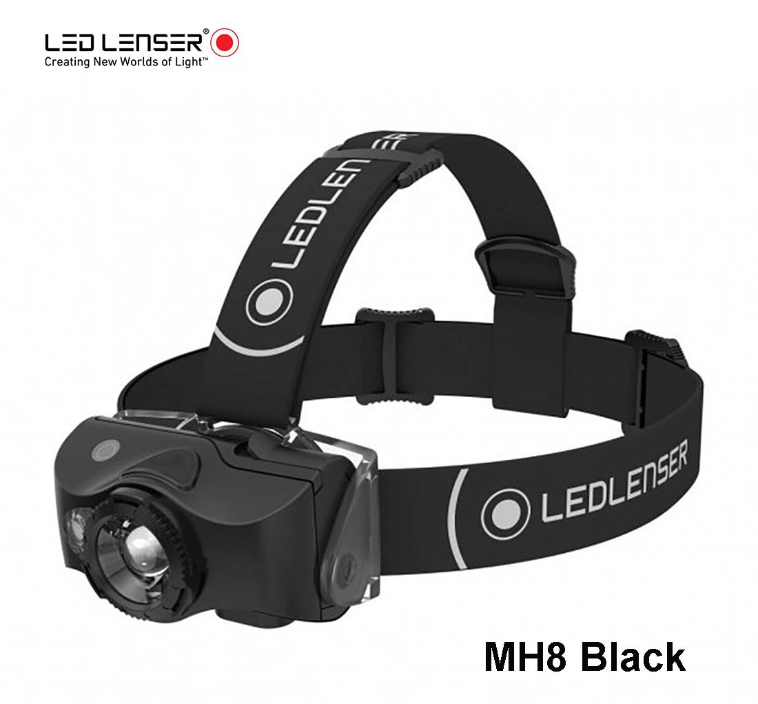 Žibintuvėlis LED LENSER MH8 (juodas) Multicolor LED .