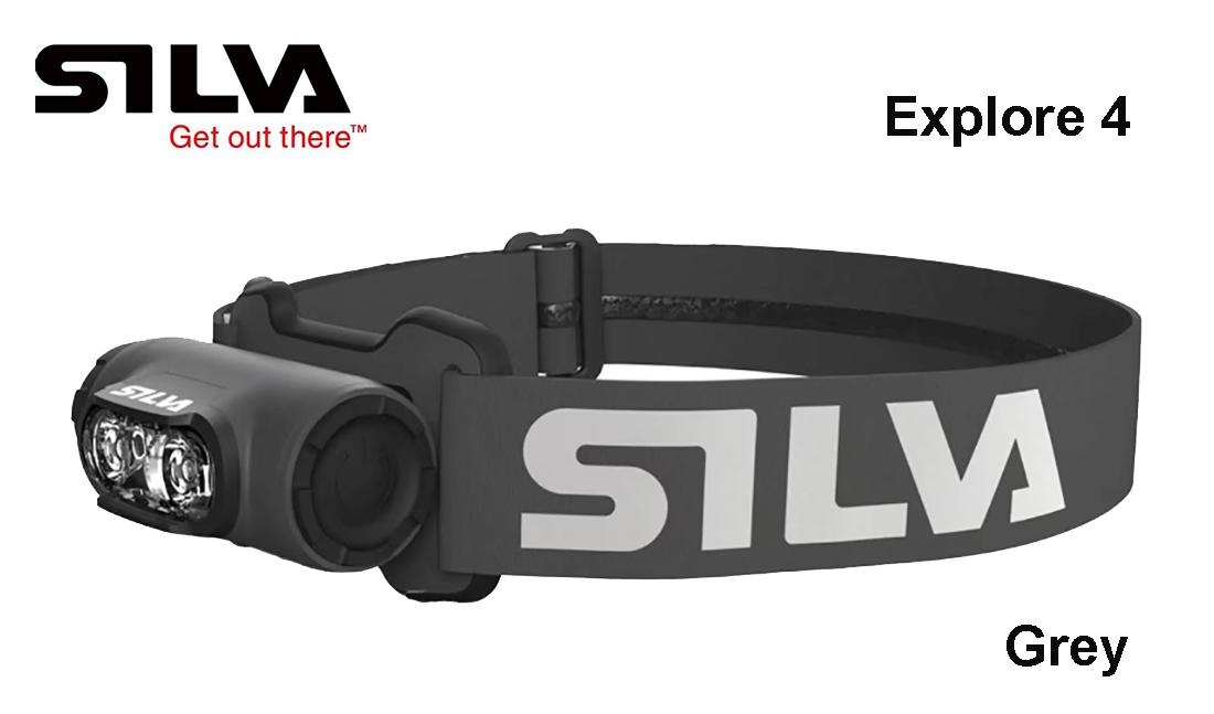 Žibintuvėliai ant galvos Silva Explore 4 Grey 400 lm MLP išsiuntimas 9 d.