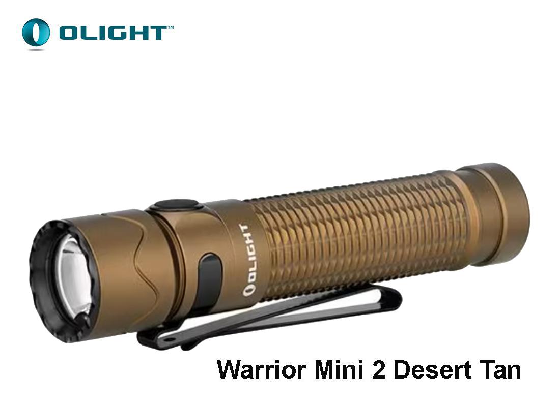 Taktinis žibintuvėlis Olight Warrior Mini 2 Desert Tan  1750 lm MLP išsiuntimas 9 d.