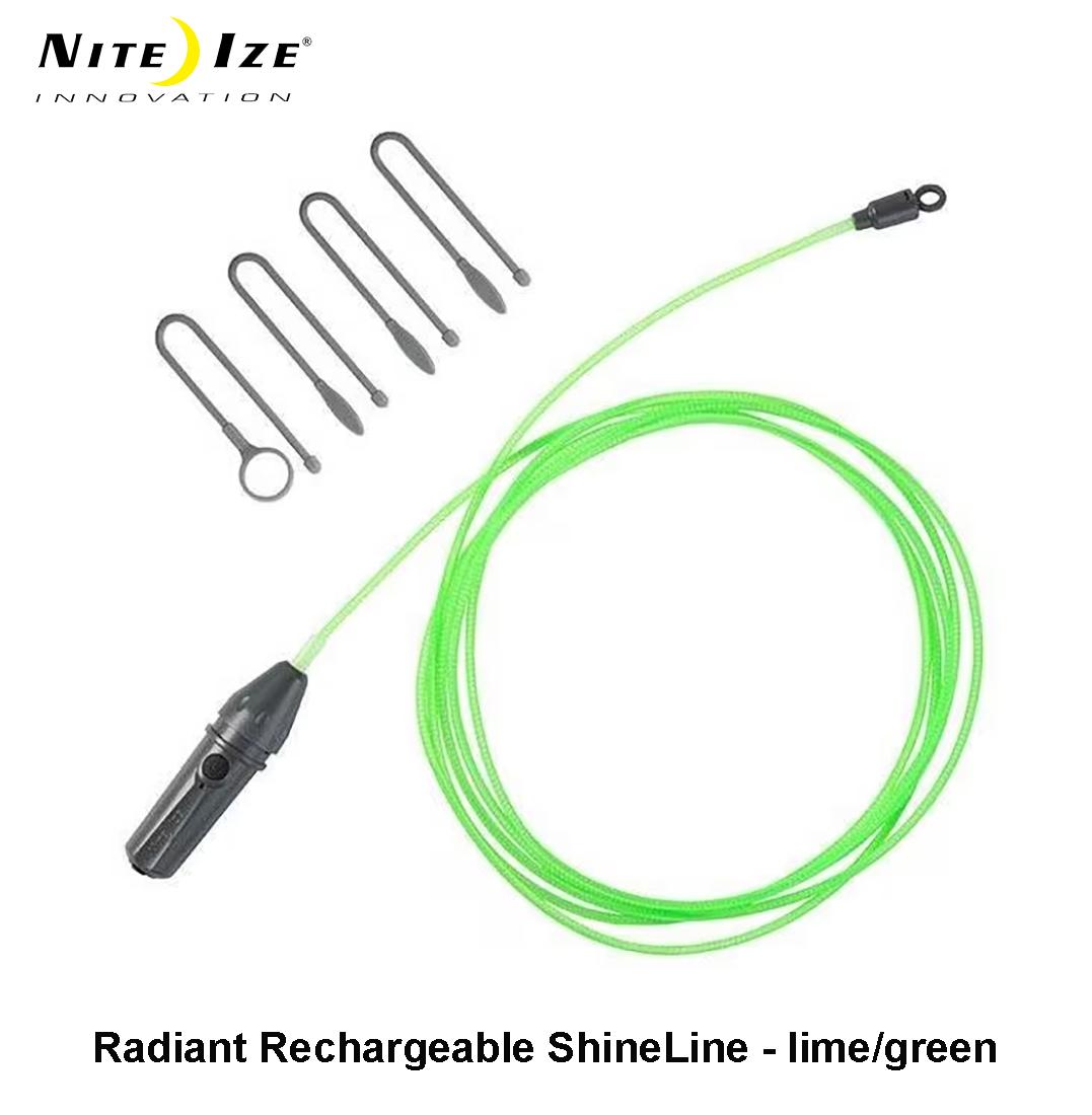 Šviestuvas Nite Ize LED Light Radiant įkraunamas ShineLine Lime MLP išsiuntimas 9 d.