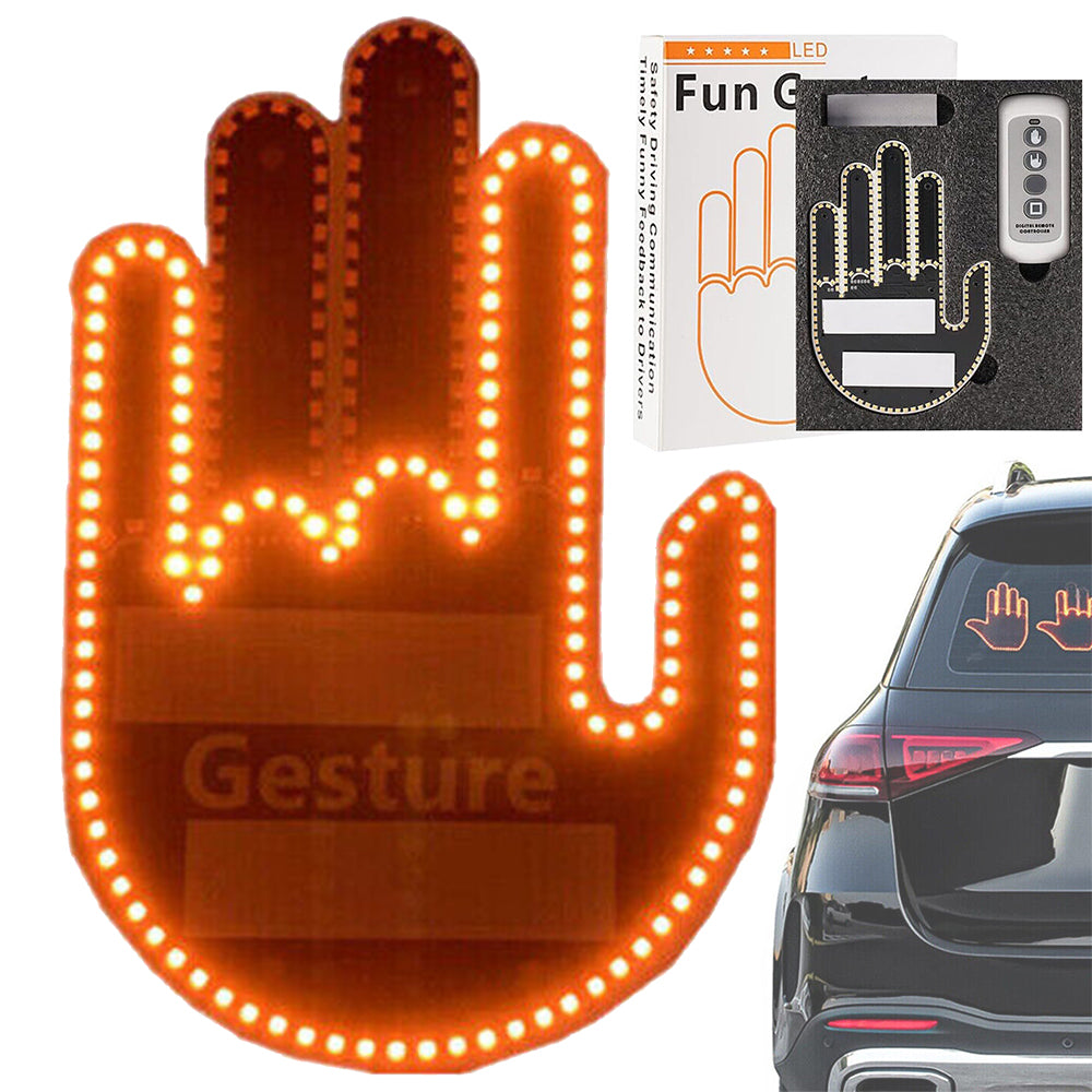 LED rankos gestų indikatorius automobiliui su nuotolinio valdymo pultu