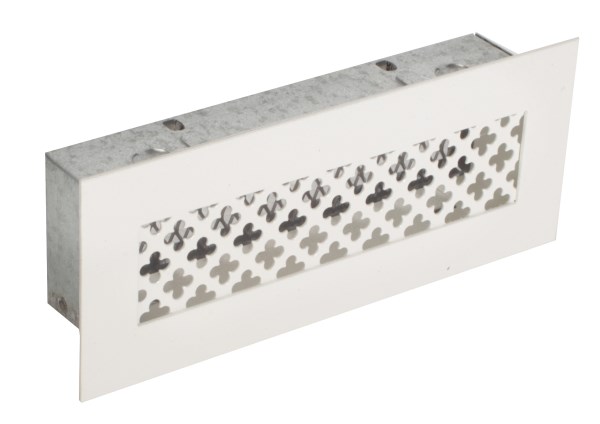 Grotelės židinio 180 x 70 mm baltos  Retro