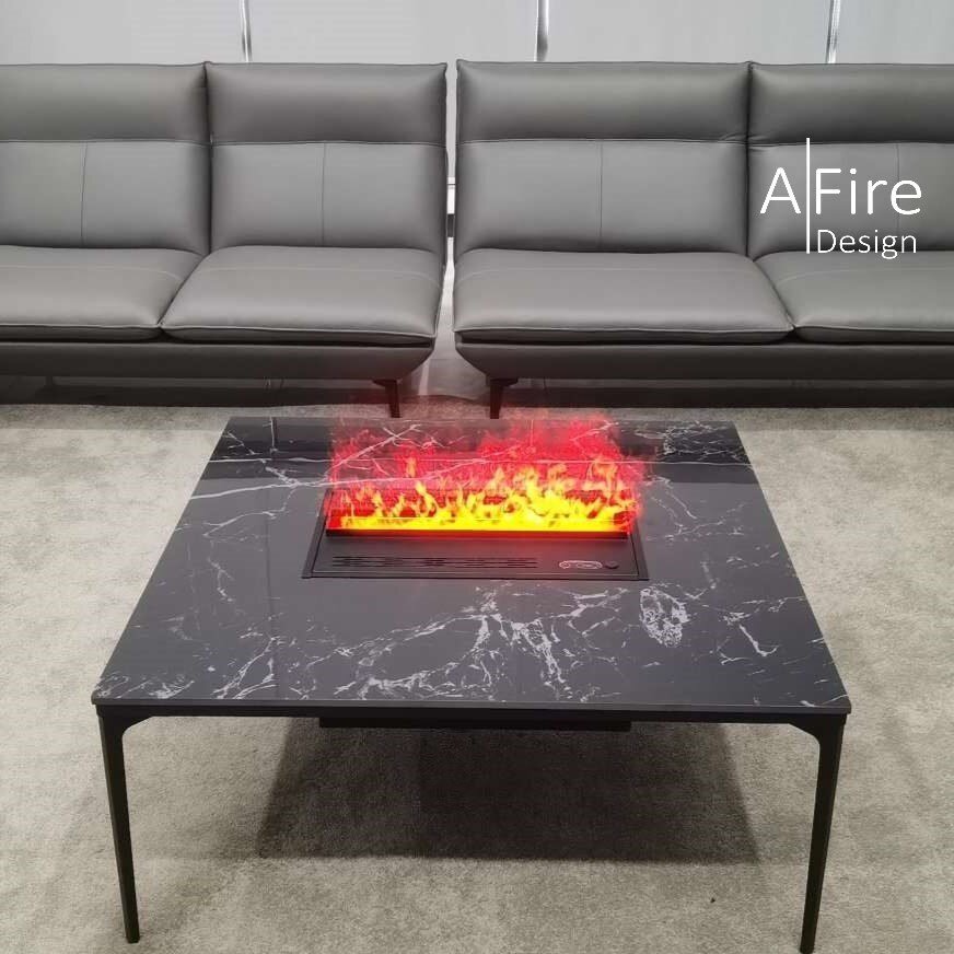 AFIRE LOU BLACK AWPR pastatomas vandens garų židinys - kavos stalas