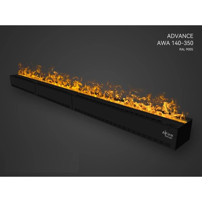 AFIRE ORIGINAL AWA 140-350 įmontuojamas elektrinis vandens garų židinys