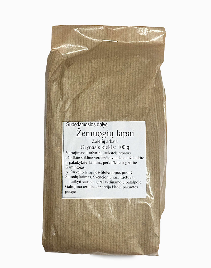 Žemuogių lapai 100g.