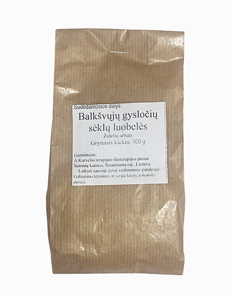 Balkšvųjų gysločių sėklų luobelės 100g.