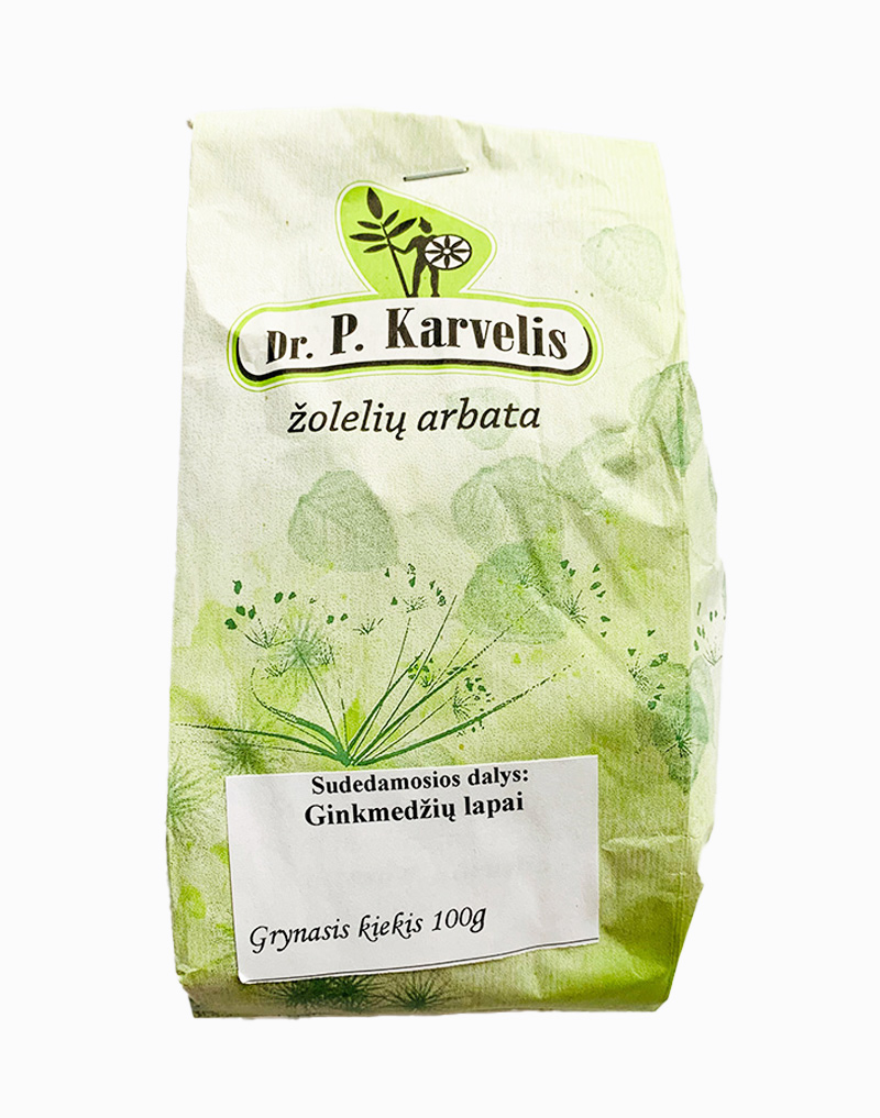 Ginkmedžių lapai 100g.