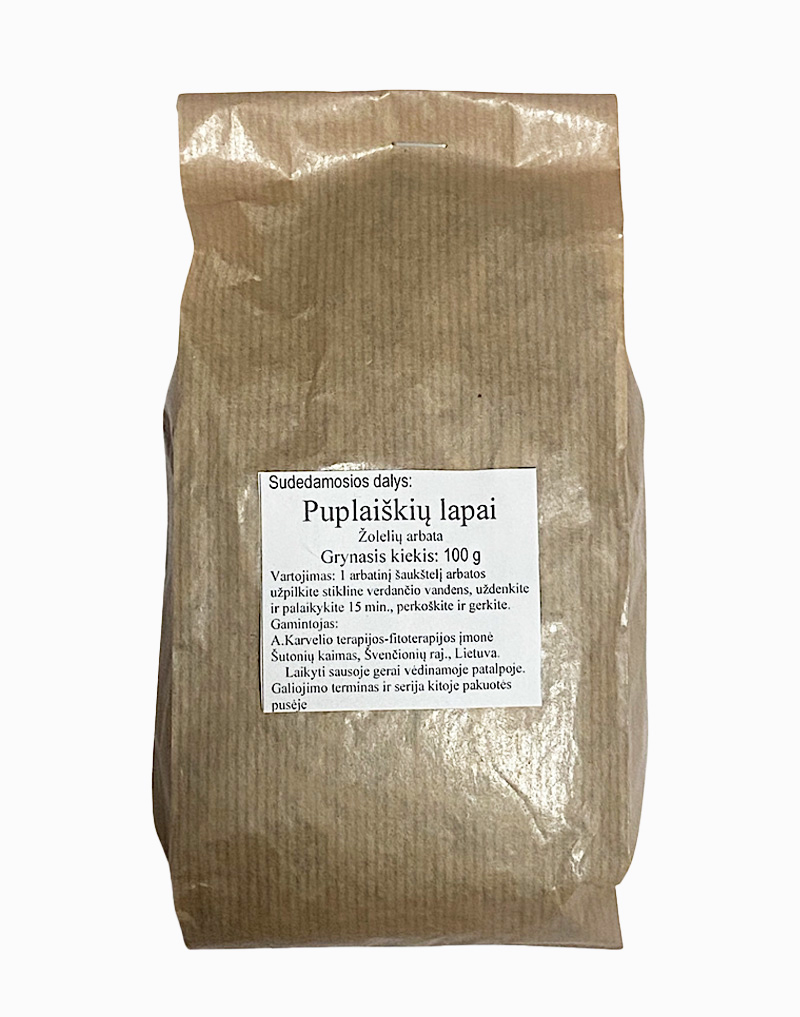 Puplaiškių lapai 100g.