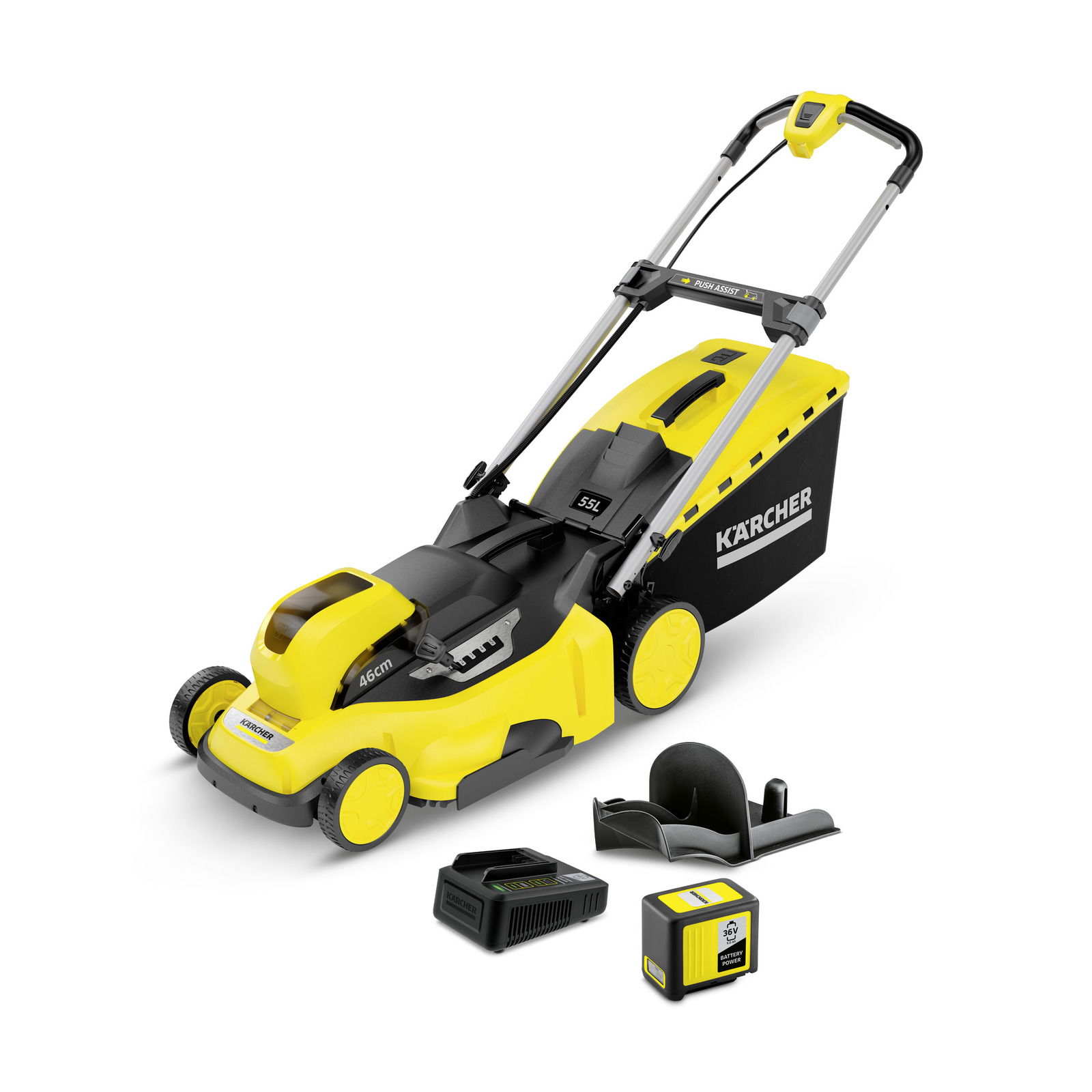 Akumuliatorinė vejapjovė KARCHER LMO 36-46 Battery Set, 36 V, 46 cm, su akumuliatoriumi