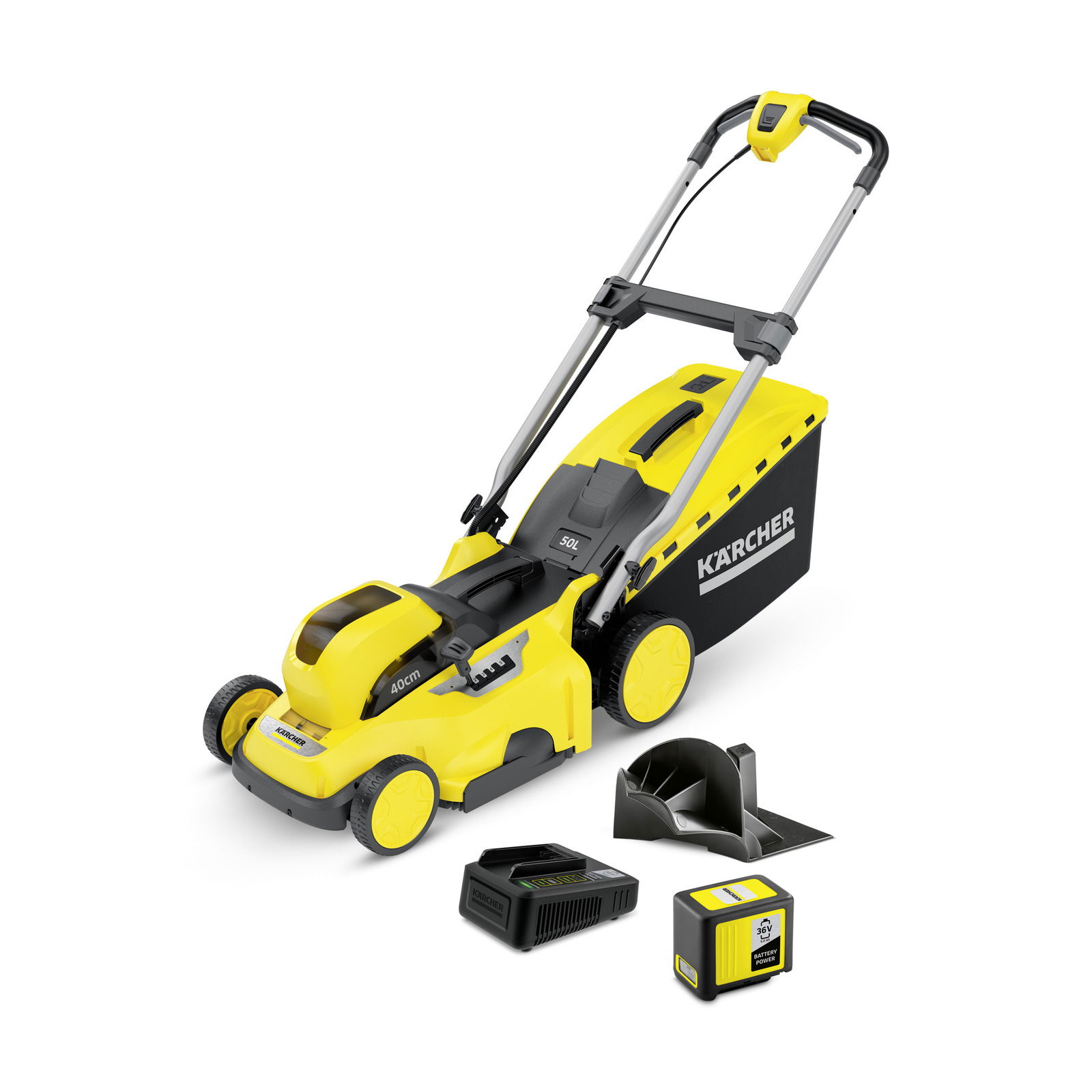 Akumuliatorinė vejapjovė KARCHER LMO 36-40 Battery Set, 36 V, 40 cm, su akumuliatoriumi