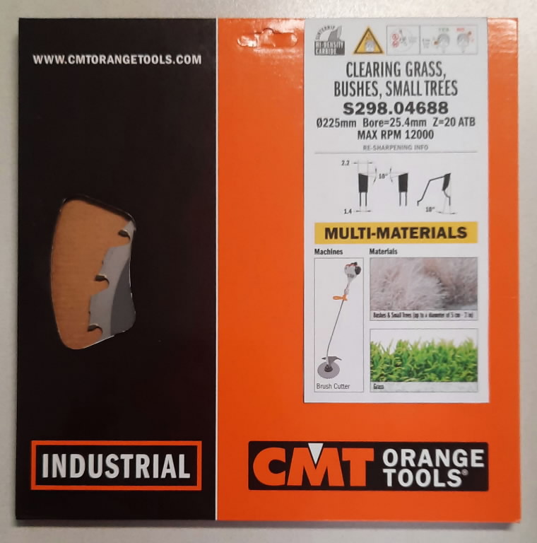 Medžių ir žolės pjovimo diskas 225 x 25,4 mm, Z20, CMT