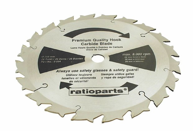 Medžių ir žolės pjovimo diskas 250x20mm Z20, Ratioparts