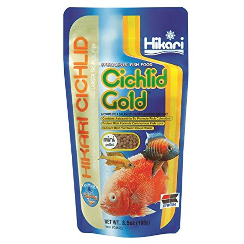 Hikari Cichlid Gold Sinking Mini maistas žuvims; 342g