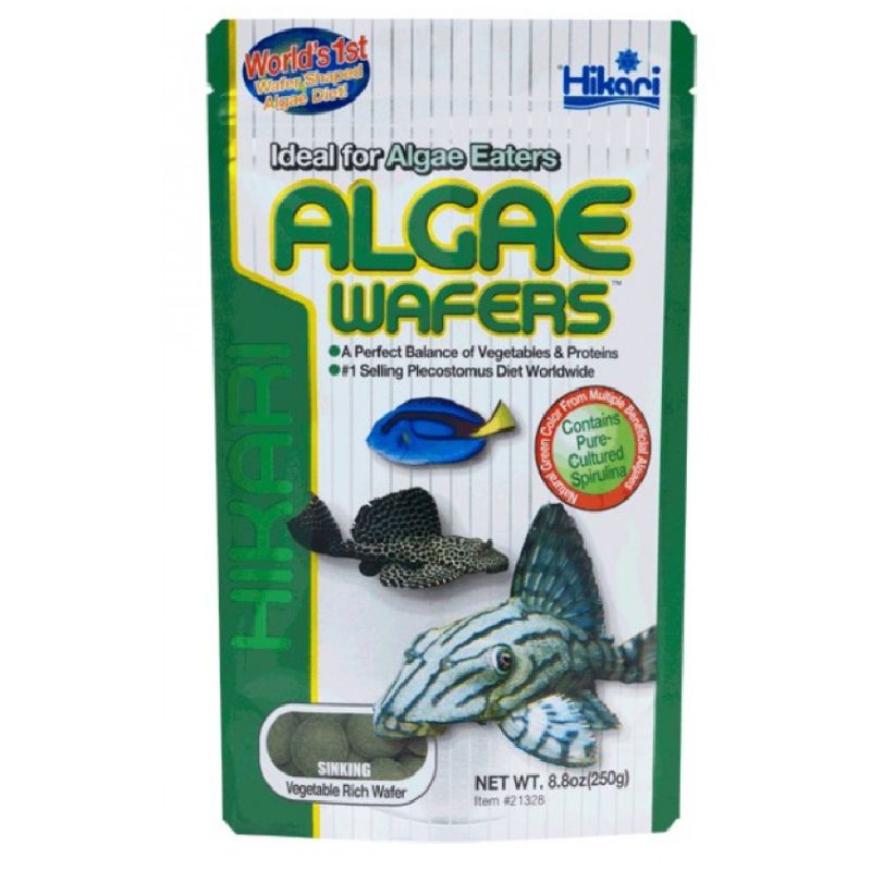 Hikari Algae Wafers maistas dugninėms žuvims; 82g, 250g