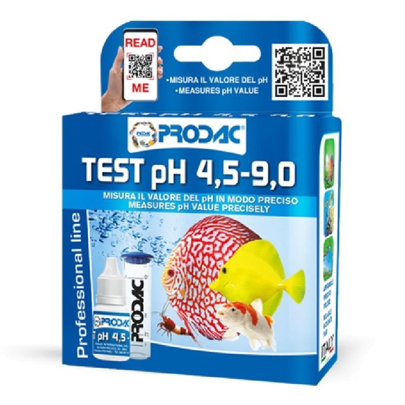 Prodac pH vandens testas; 4.5-9.0