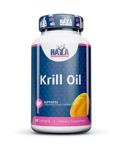 Haya Labs Krill oil (Krilių aliejus) 60 kaps.