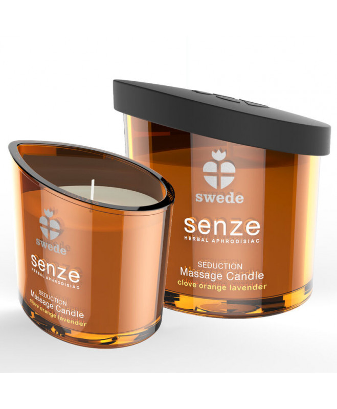 SWEDE SENZE SEDUCTION MASSAGE CANDLE CLOVE, ORANGE, LAVENDER 50 ML