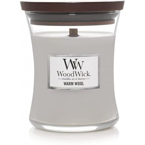 WoodWick Warm Wool Candle Žvakė, Medium