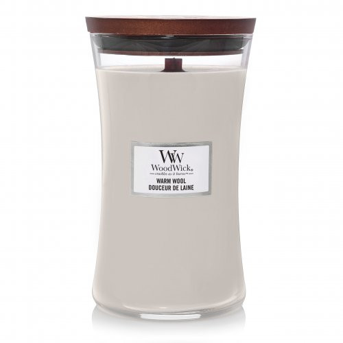 WoodWick Warm Wool Candle Žvakė, Large Hourglass