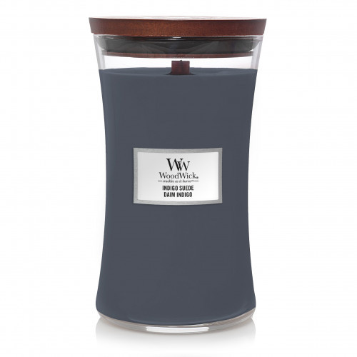 WoodWick Indigo Suede Candle Žvakė, Large Hourglass