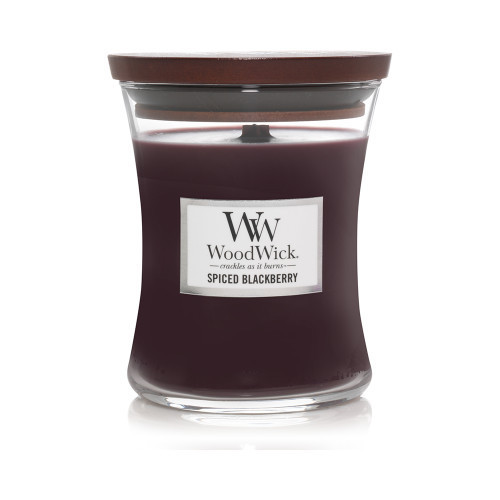 WoodWick Spiced Blackberry Candle Žvakė, Medium