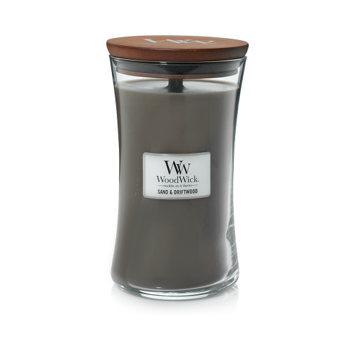 WoodWick Sand & Driftwood Candle Žvakė, Large Hourglass