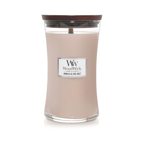 WoodWick Vanilla & Sea Salt Candle Žvakė, Large Hourglass