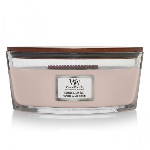 WoodWick Vanilla & Sea Salt Candle Žvakė, Heartwick