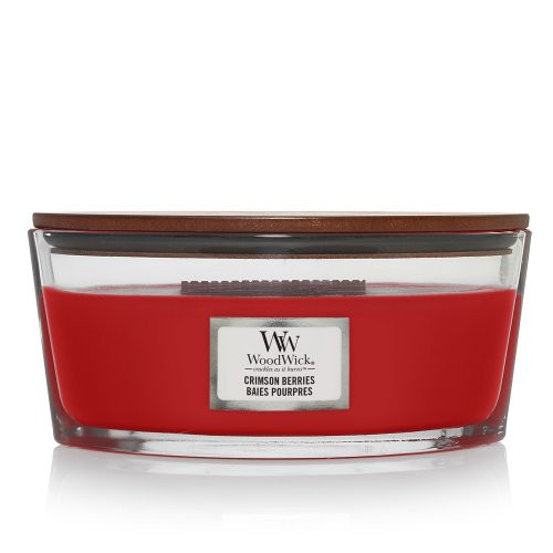 WoodWick Crimson Berries Candle Žvakė, Heartwick