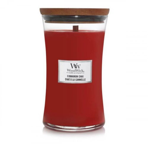WoodWick Cinnamon Chai Candle Žvakė, Large Hourglass