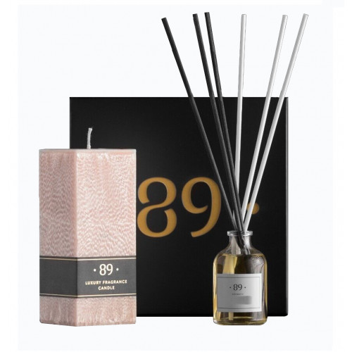 Aromatic 89 Home Fragrance & Perfumed Candle Set Namų kvapo ir palmių vaško žvakės rinkinys, Blue Nightingale