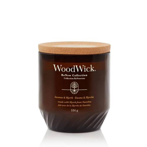 WoodWick Incense & Myrrh Candle Žvakė, Medium