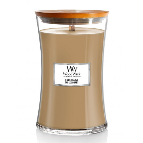 WoodWick Gilded Sands Candle Namų žvakė, Large Hourglass