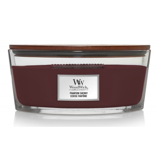 WoodWick Phantom Cherry Candle Namų žvakė, Heartwick