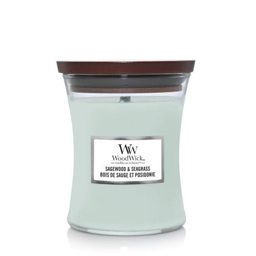WoodWick Sagewood & Seagrass Candle Žvakė, Medium