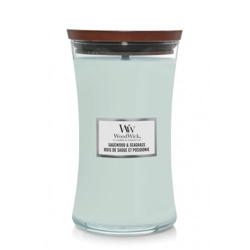 WoodWick Sagewood & Seagrass Candle Žvakė, Large Hourglass