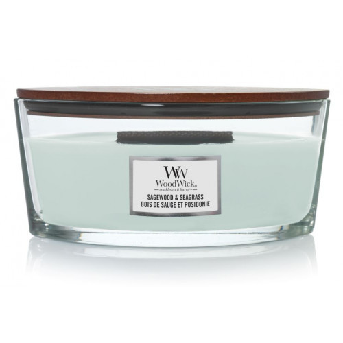 WoodWick Sagewood & Seagrass Candle Žvakė, Heartwick