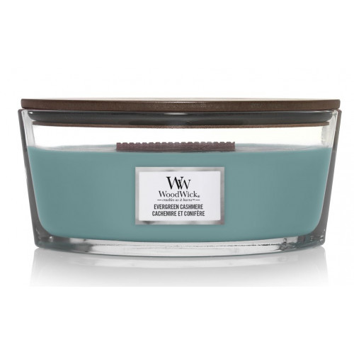 WoodWick Evergreen Cashmere Candle Žvakė, Heartwick