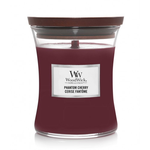 WoodWick Phantom Cherry Candle Namų žvakė, Medium