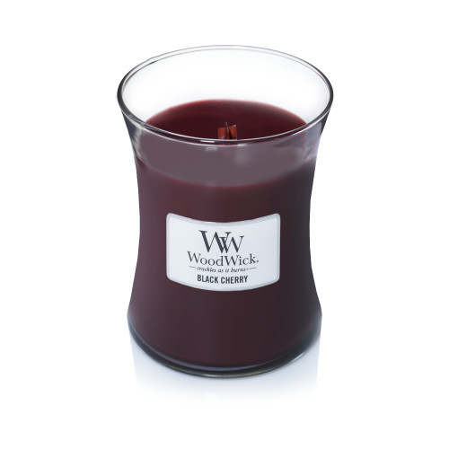 WoodWick Black Cherry Candle Žvakė, Medium