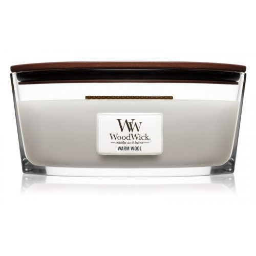 WoodWick Warm Wool Candle Žvakė, Heartwick