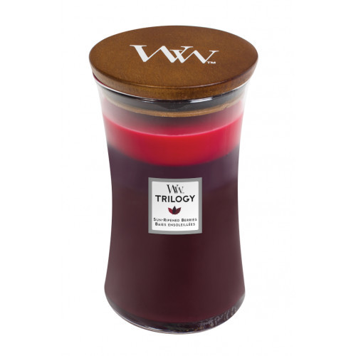 WoodWick Sun-Ripened Berries Candle Žvakė, Large Hourglass