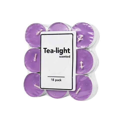 Kvapiosios arbatinės žvakutės TEA-LIGHT LAVENDER, 18 vnt.
