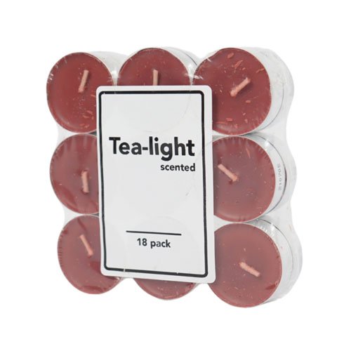Kvapiosios arbatinės žvakutės TEA-LIGHT APPLE CINNAMON, 18 vnt.