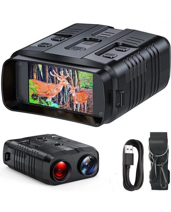 R19 Skaitmeniniai naktinio matymo žiūronai 1080P HD 3W infraraudonųjų spindulių naktinio matymo akiniai įrašymo įrenginys