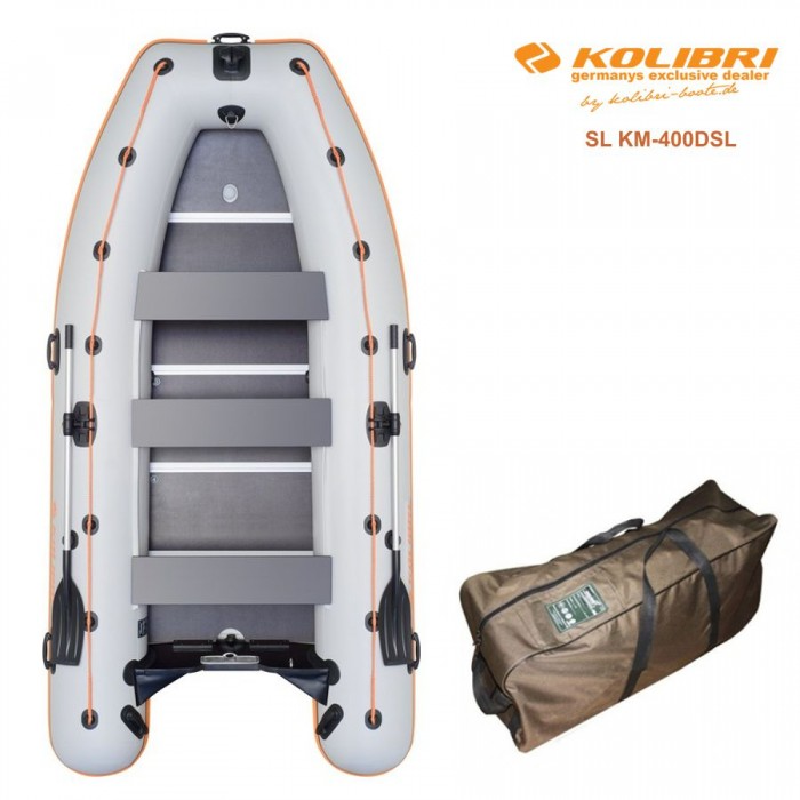 Pripučiama Motorinė Valtis KOLIBRI SL KM-400DSL Su Faneriniu Dugnu
