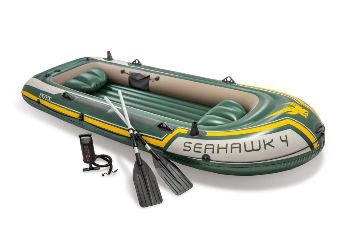 Pripučiama valtis Intex 4-vietė 68351 SEAHAWK 4, Matmenys 351x145x48