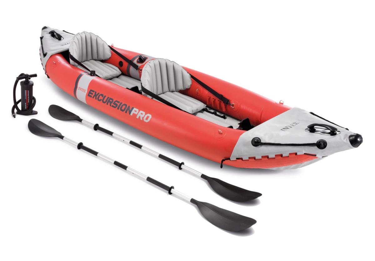 Pripučiama baidarė Intex EXCURSION PRO KAYAK 384x94x46 cm